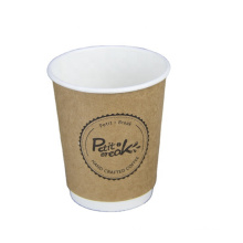 paper coffe cup manufacturer in China_ kraft paper cup for beverage with lid cover straw sleeve
